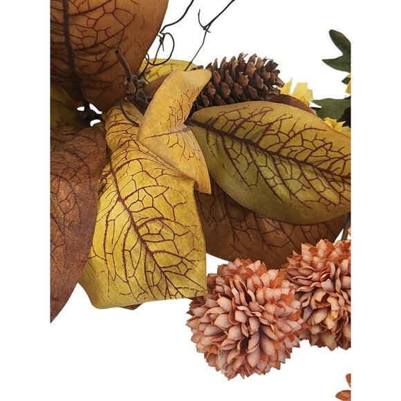 Autumn Floral Arrangement Supplies Mix Mums Fall Leaves Berries Wreath Craft Déc - Picture 14 of 16
